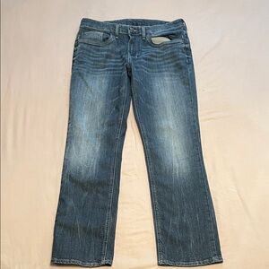 Buffalo David Bitton Woman’s 34x32 Blue Denim Six-x Basic Straight Stretch Jeans